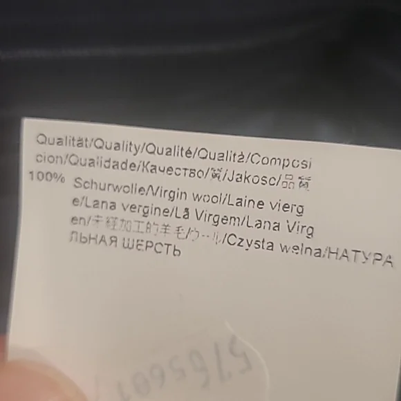 Hugo Boss 46R Wool Blazer Sport Coat Jacket Striped Navy & black 2 Buttons Long - Picture 9 of 9